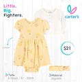 Vestido 3 piezas Carter's / 6 meses