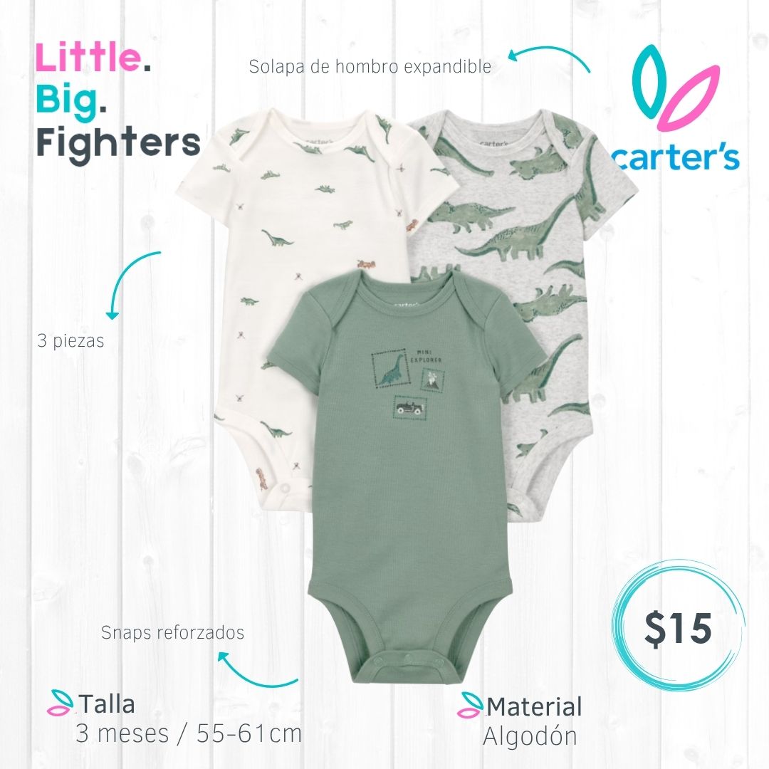 Set 3 bodies Carter´s  / 3 meses