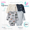 Set 4 bodies Carter´s  / 3 meses