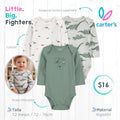 Set 3 bodies Carter's / 12 meses