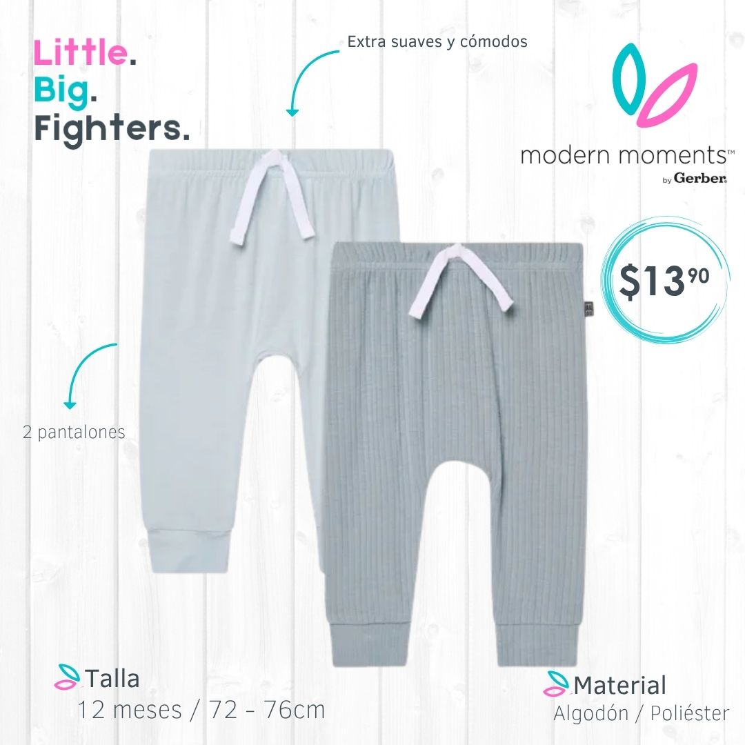Set 2 pantalones Modern Moments Gerber / 12 meses