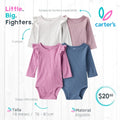 Set 4 bodies Carter´s / 18 meses