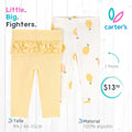 Set 2 pantalones Carter's / Recién Nacida
