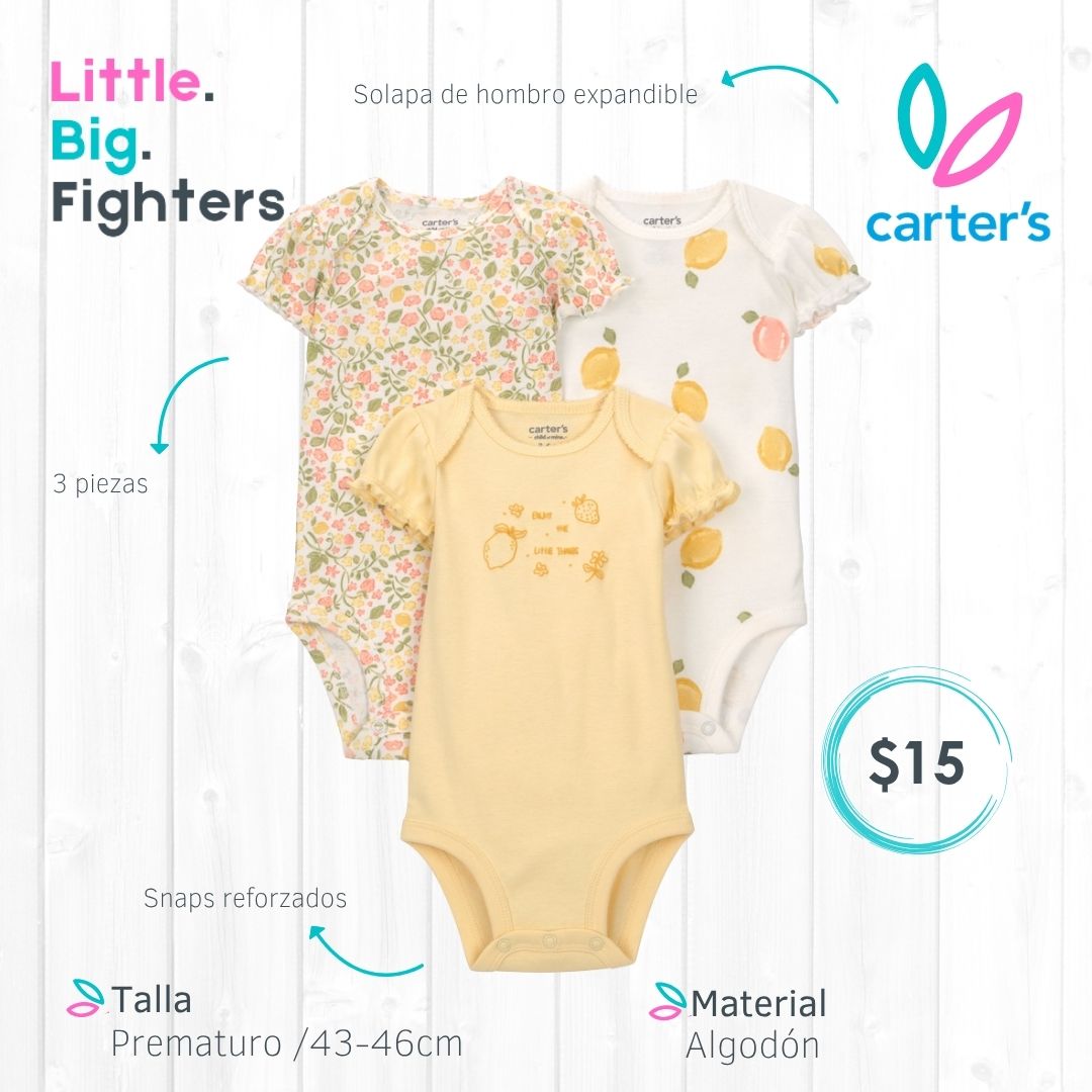 Set 3 bodies Carter´s / Prematuro