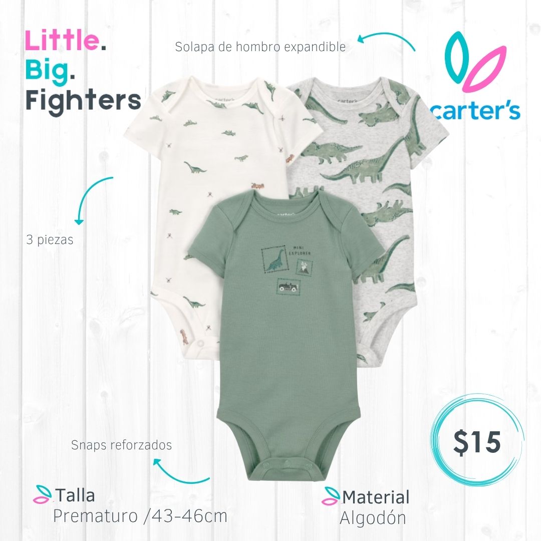 Set 3 bodies Carter´s / Prematuro