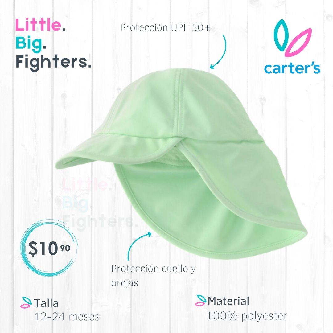 Gorro con protección UPF Carter´s / 0-9 meses