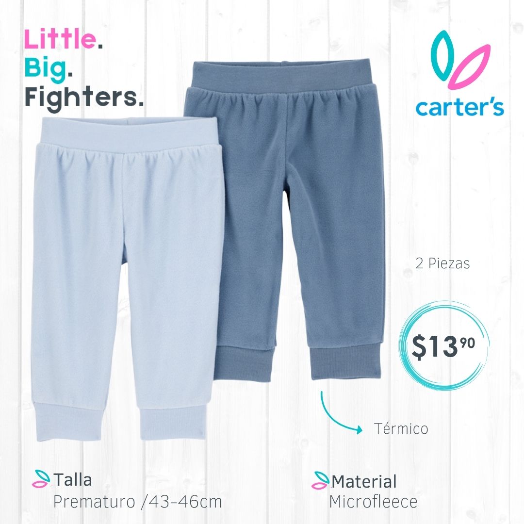 Set 2 pantalones térmicos Carter's / Prematuro