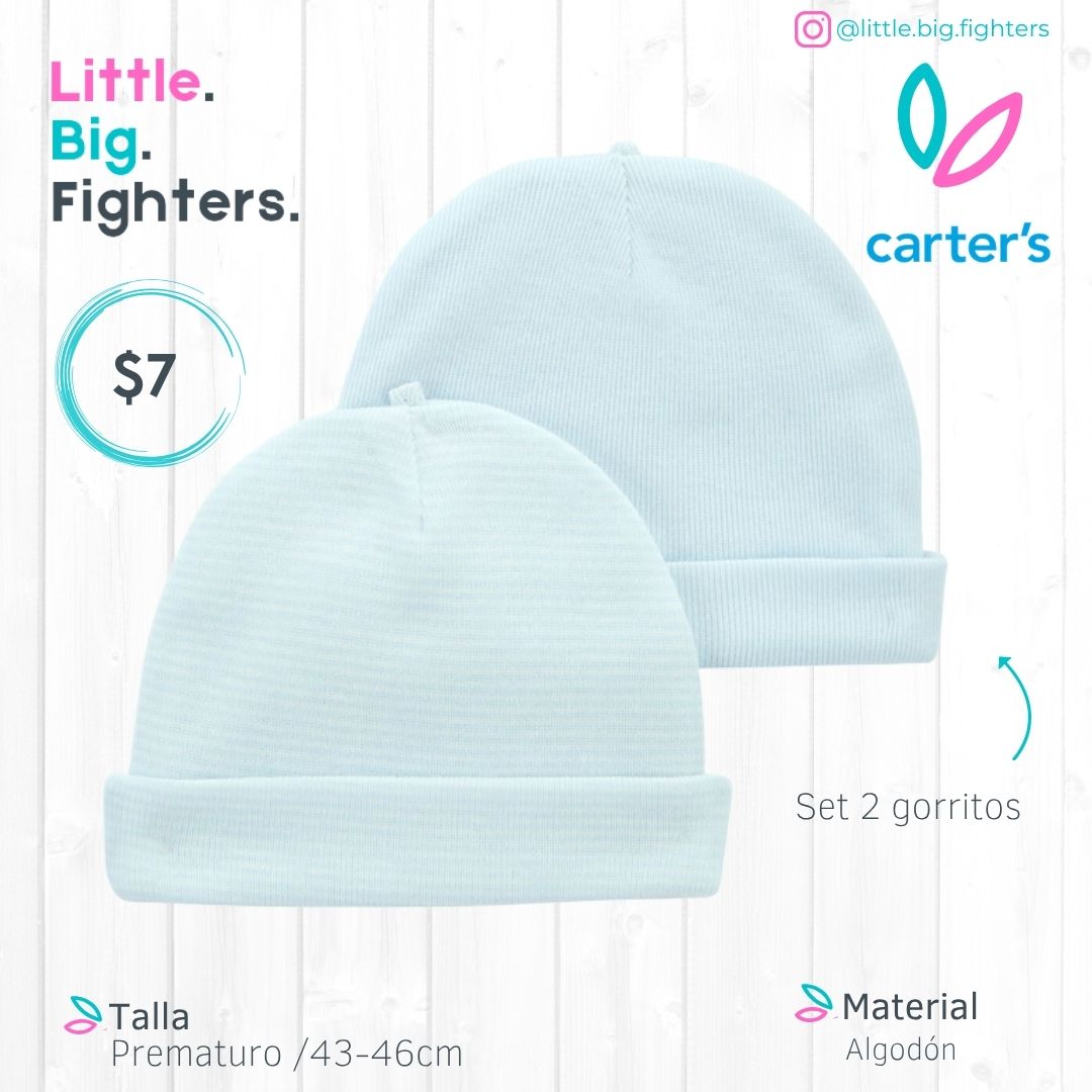 Set 2 gorritos Carter's / Prematuro