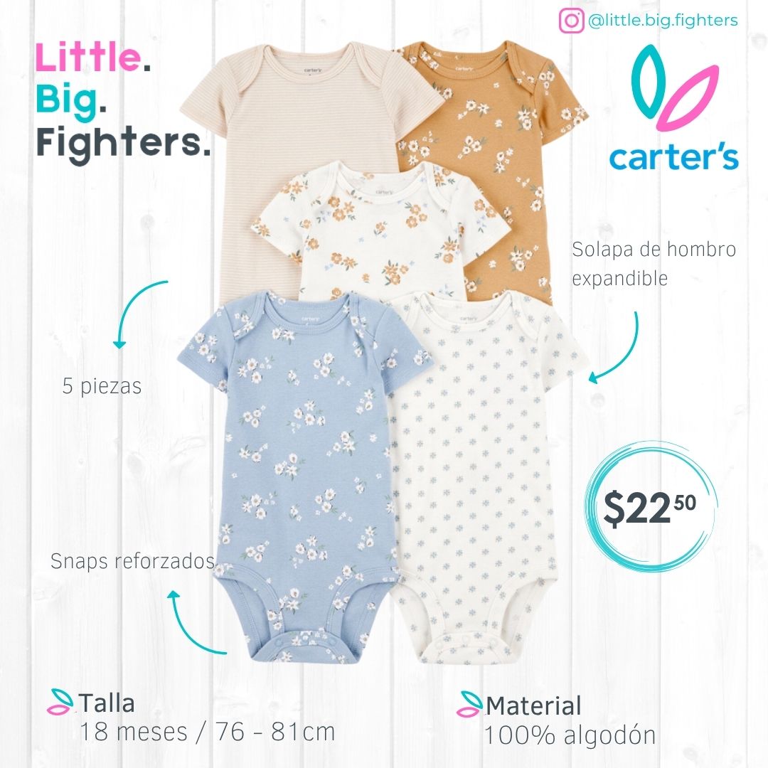 Set 5 bodies Carter´s / 18 meses