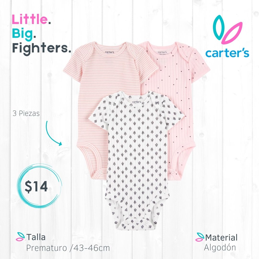 Set 3 bodies Carter´s / Prematuro