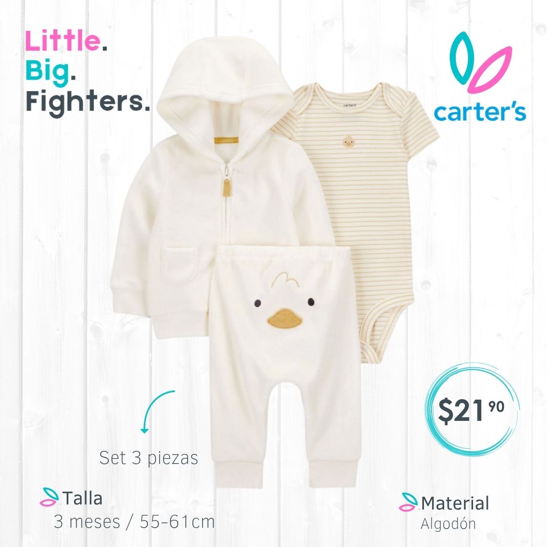 Set 3 piezas Carter's / 3 meses