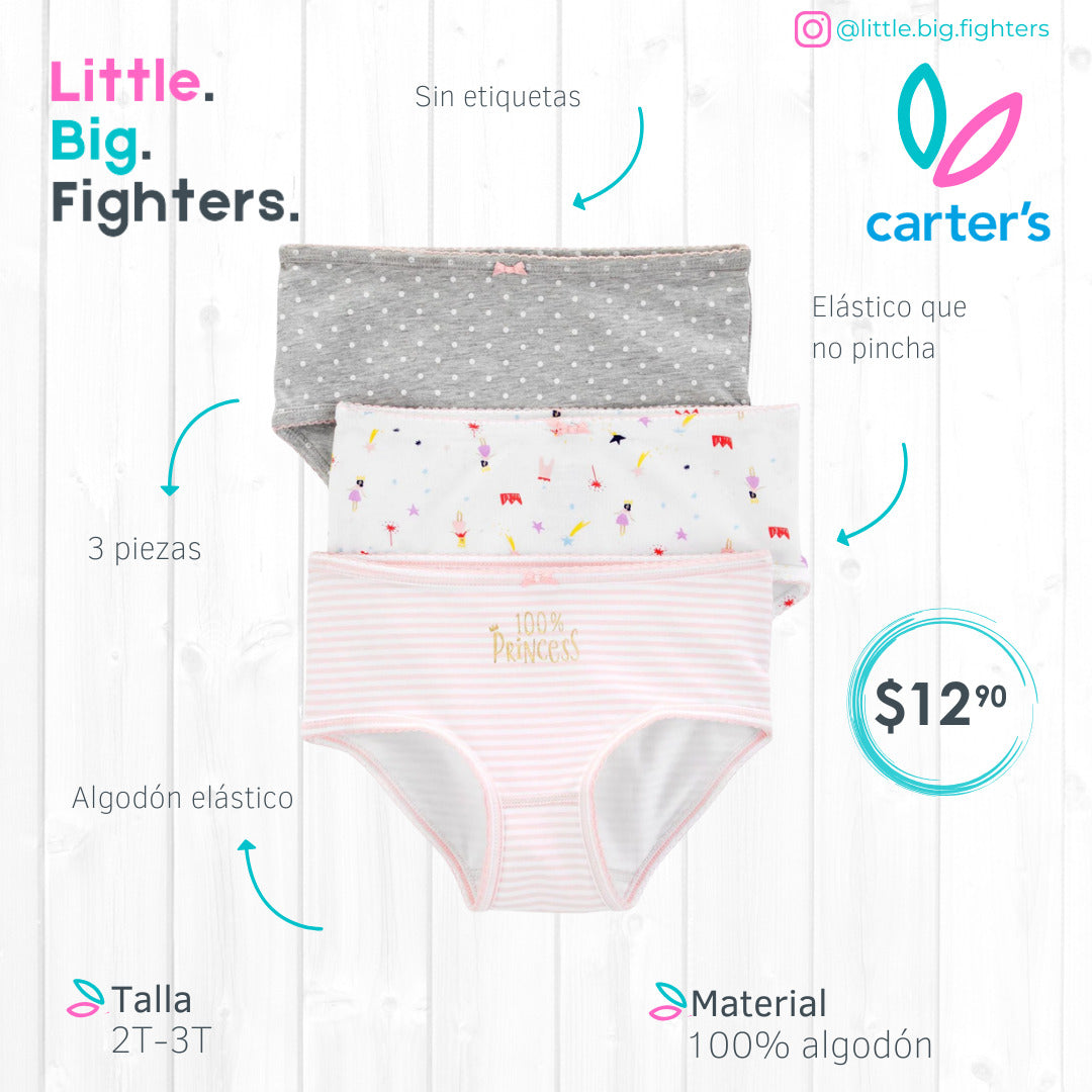 Set 3 panties Carters / 3T