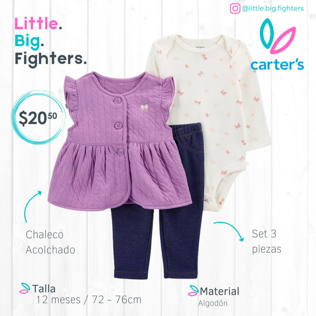 Set 3 piezas Carters / 12 meses