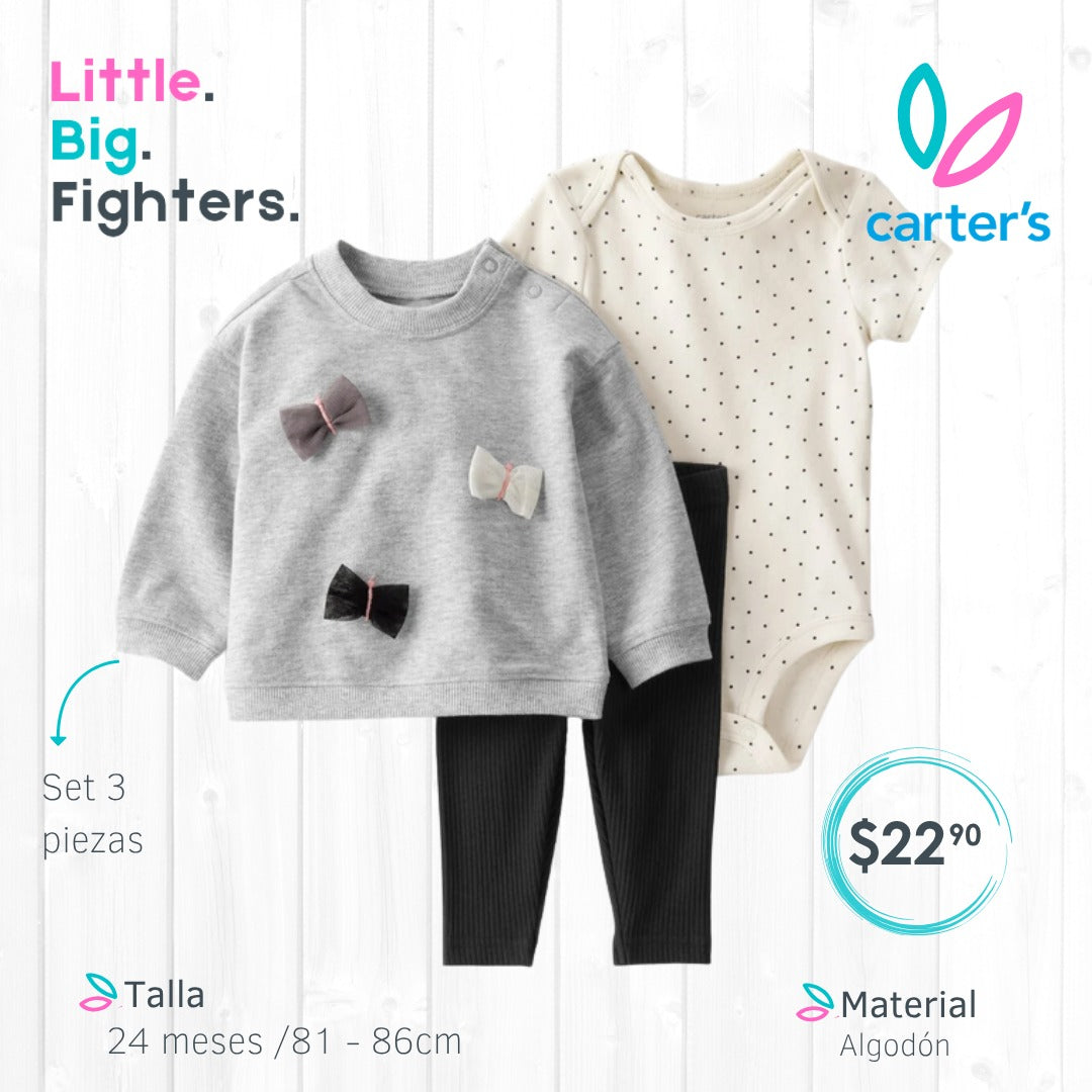 Set 3 piezas Carters / 24 meses