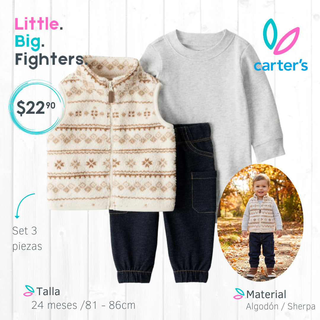 Set 3 piezas Carters / 24 meses