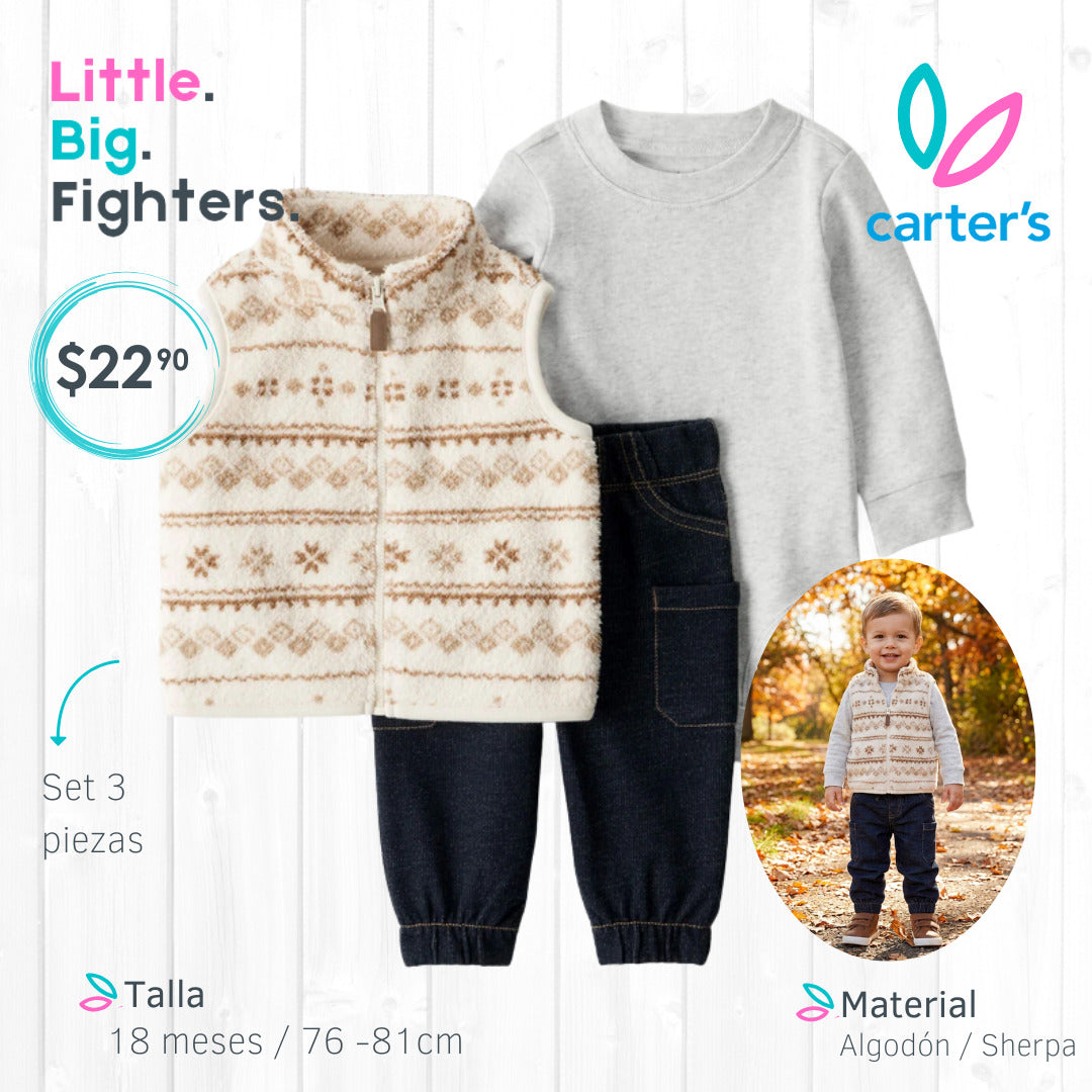 Set 3 piezas Carters / 18 meses