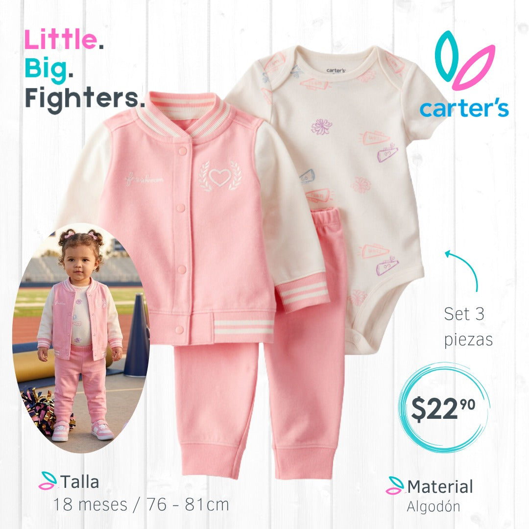 Set 3 piezas Carters / 18 meses
