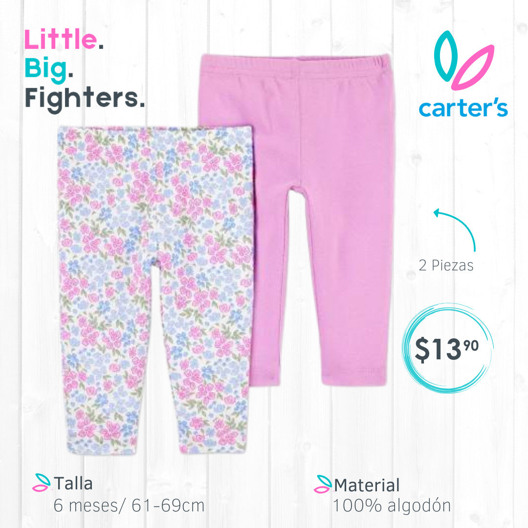 Set 2 pantalones Carters / 6 meses