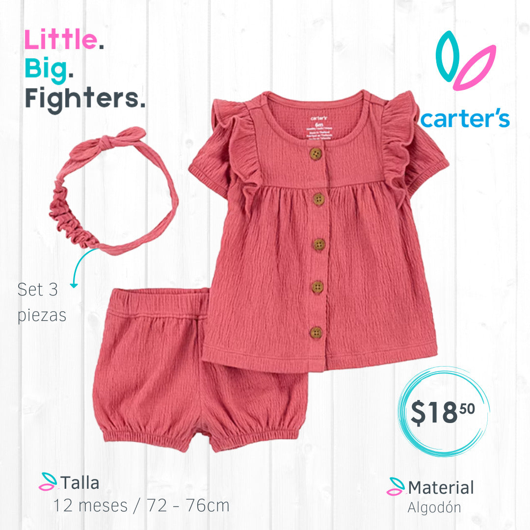 Set 3 piezas Carters / 12 meses