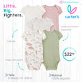 Set 5 bodies Carters / 6 meses