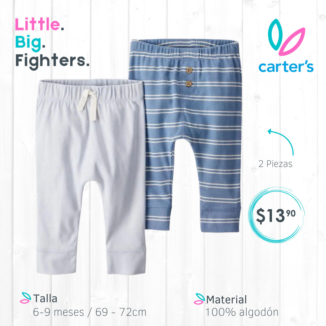 Set 2 pantalones Carters / 6-9 meses