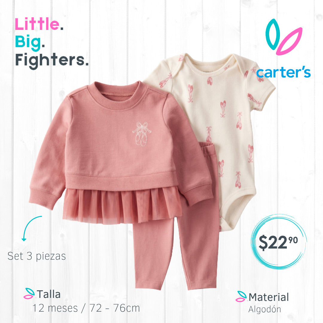 Set 3 piezas Carters / 12 meses