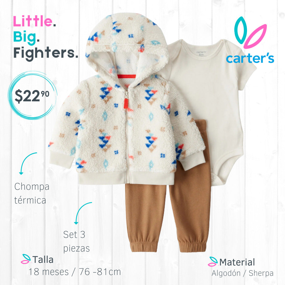 Set 3 piezas Carters / 18 meses