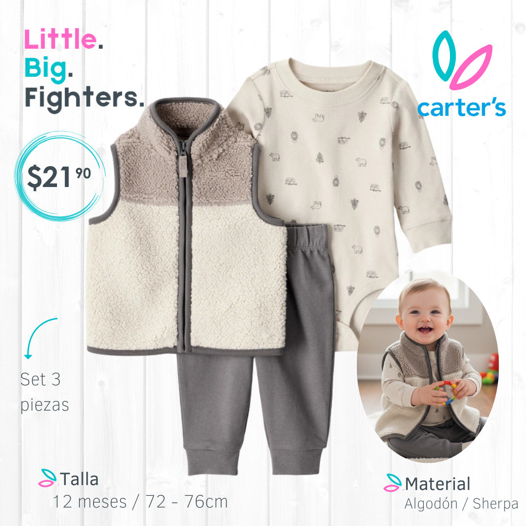 Set 3 piezas Carters / 12 meses