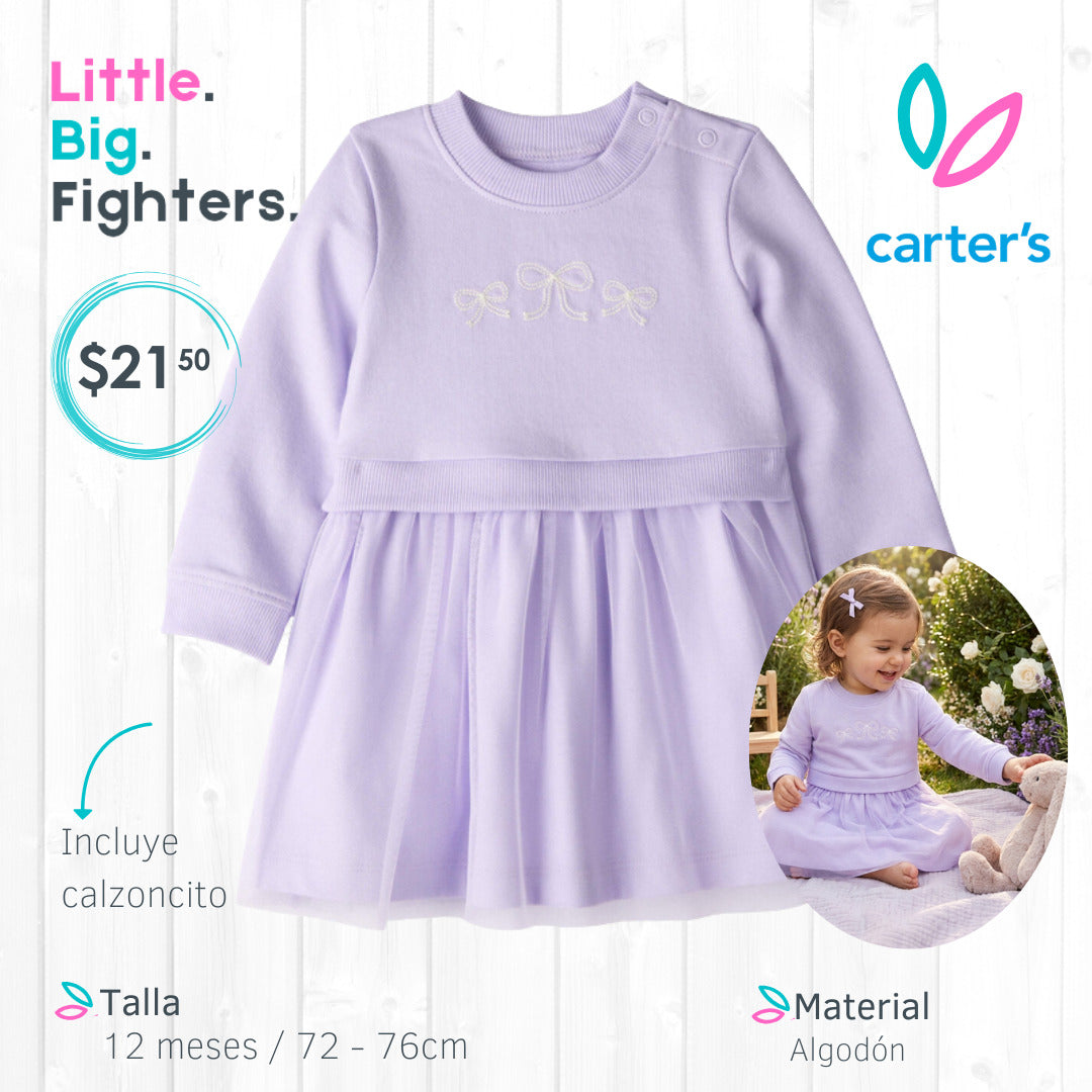 Vestido 2 piezas Carters / 12 meses