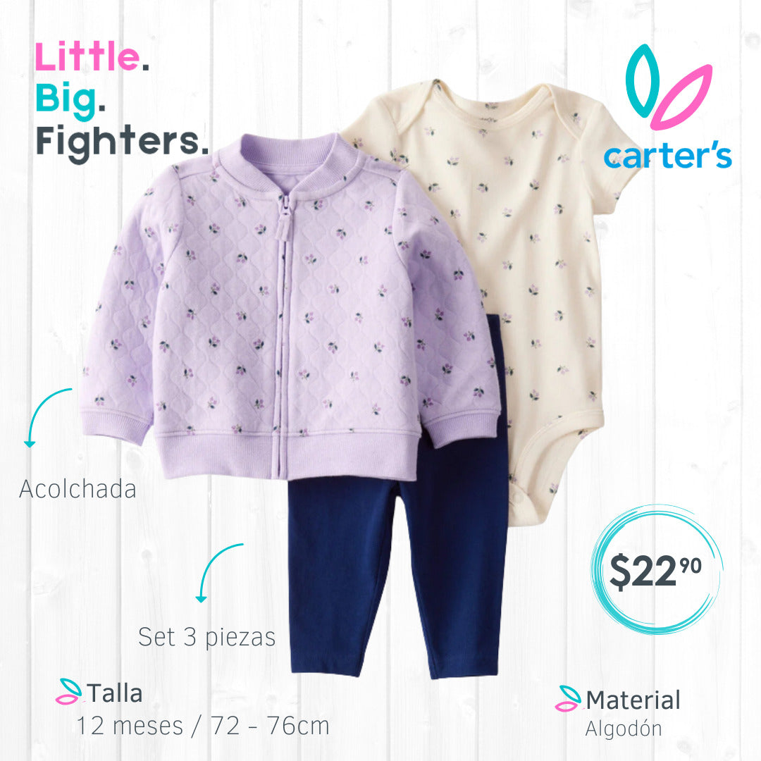 Set 3 piezas Carters / 12 meses