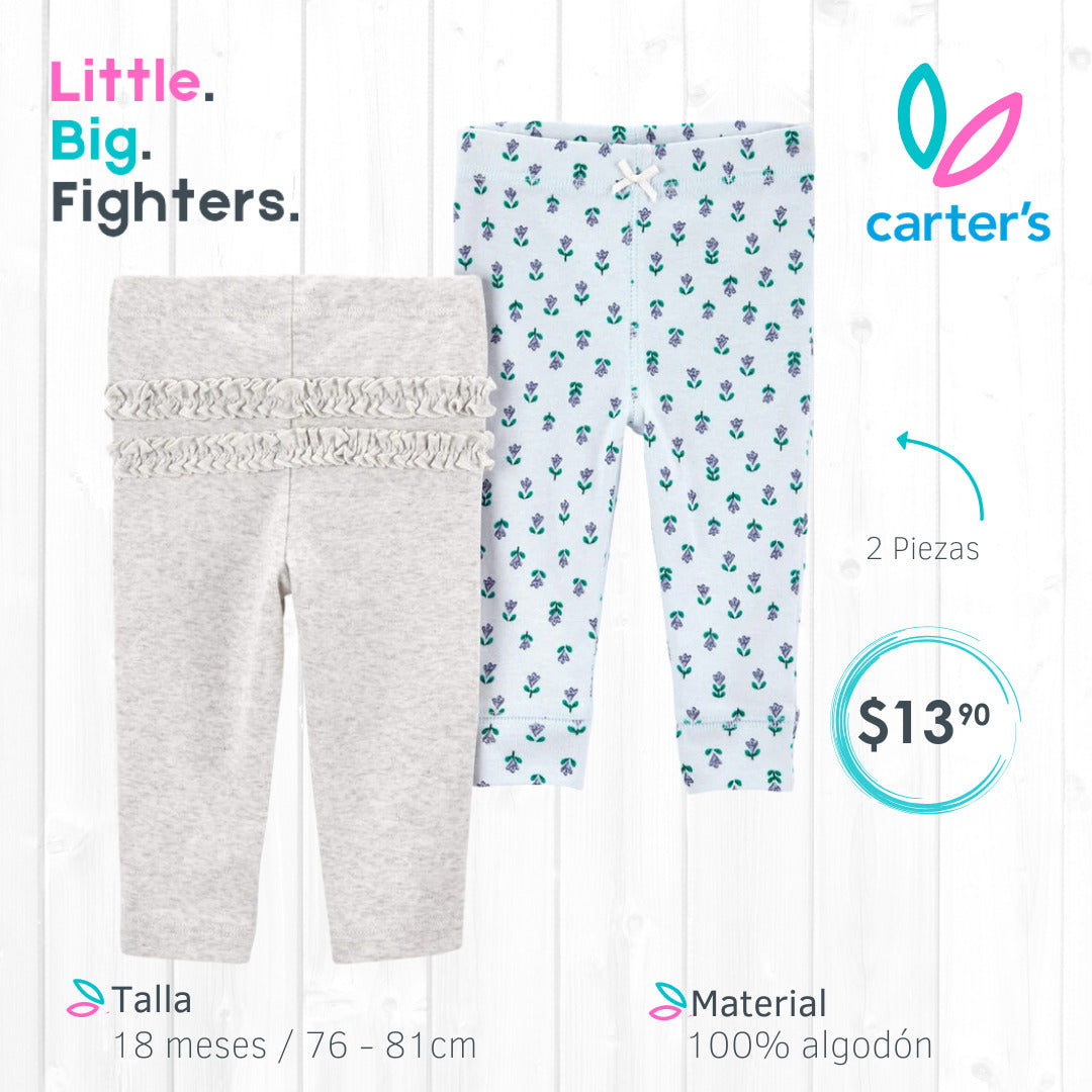 Set 2 pantalones Carters / 18 meses