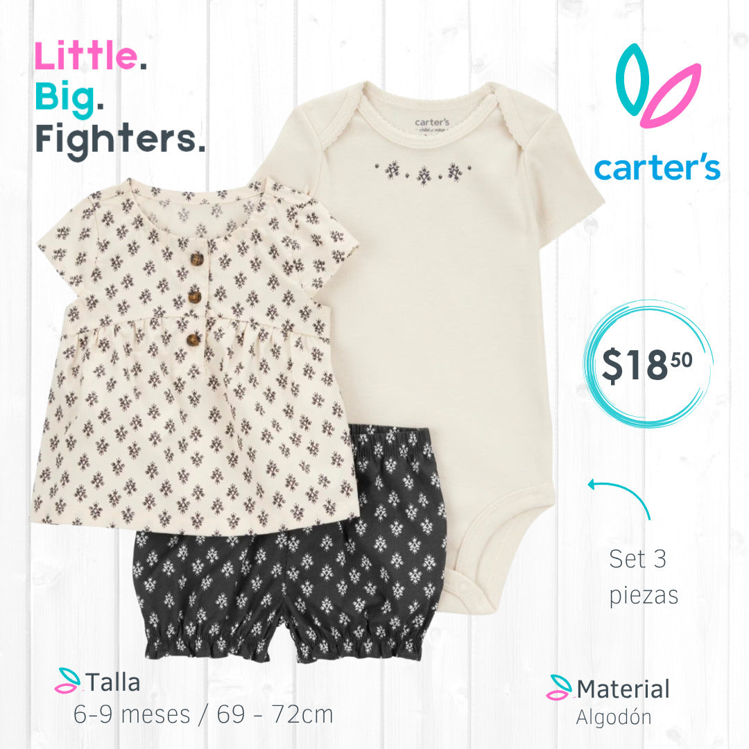 Set 3 piezas Carters / 6-9 meses