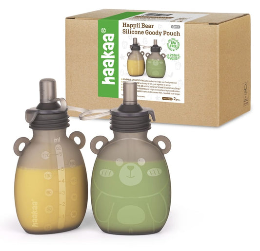 Bolsa de silicón para alimentos Happy bear 2 piezas