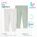 Set 2 pantalones Carters / 6-9 meses