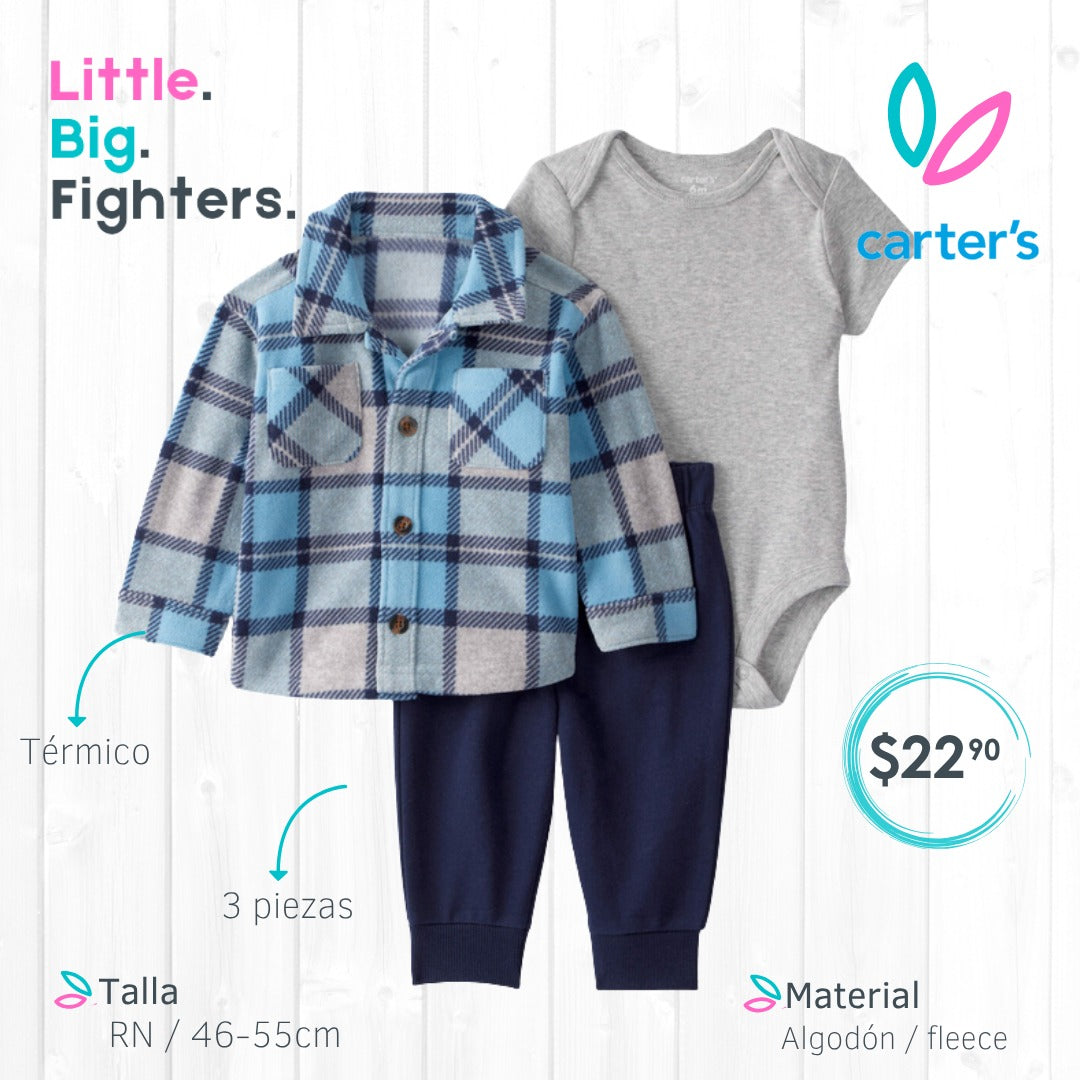 Set 3 piezas Carters/ RN