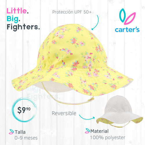Gorrito reversible protección UPF+ / T: 0-9 meses