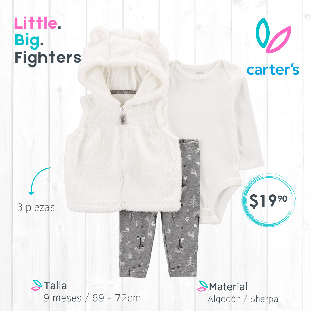 Set 3 piezas Carters / 9 meses