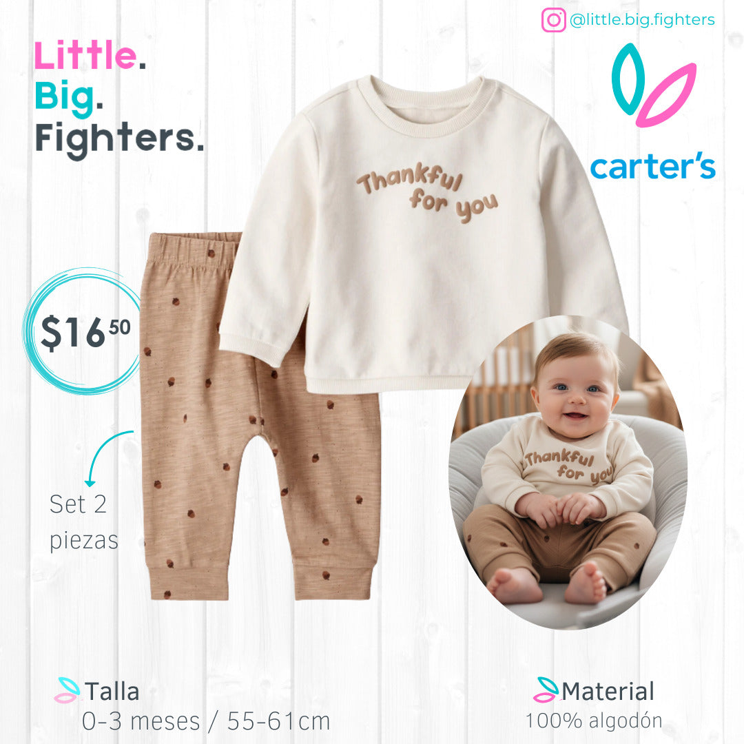Set 2 piezas Carters / 3 meses