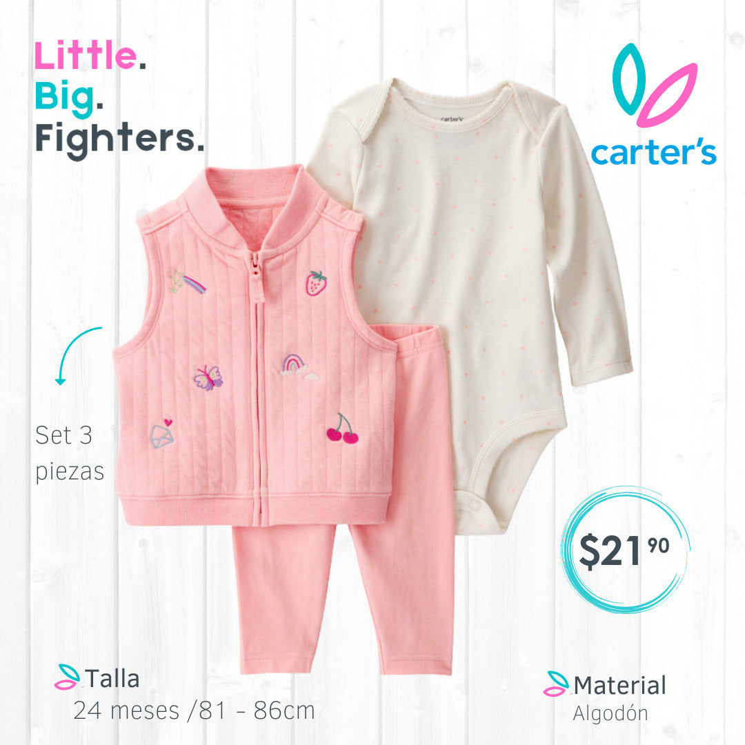 Set 3 piezas Carters / 24 meses