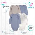 Set 4 bodies Carter´s / 3 meses