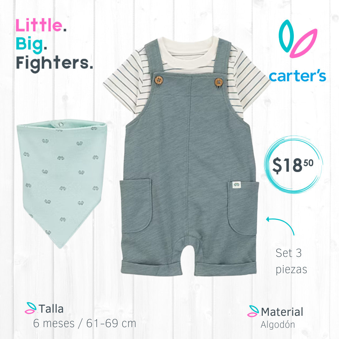 Set 3 piezas Carters / 6 meses