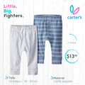 Set 2 pantalones Carters / 6 meses