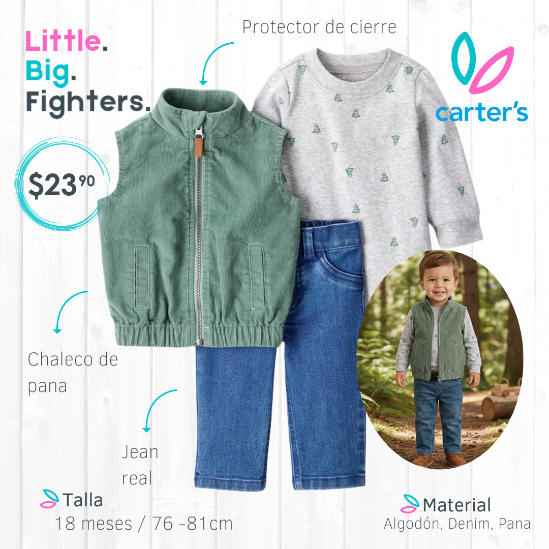 Set 3 piezas Carters / 18 meses