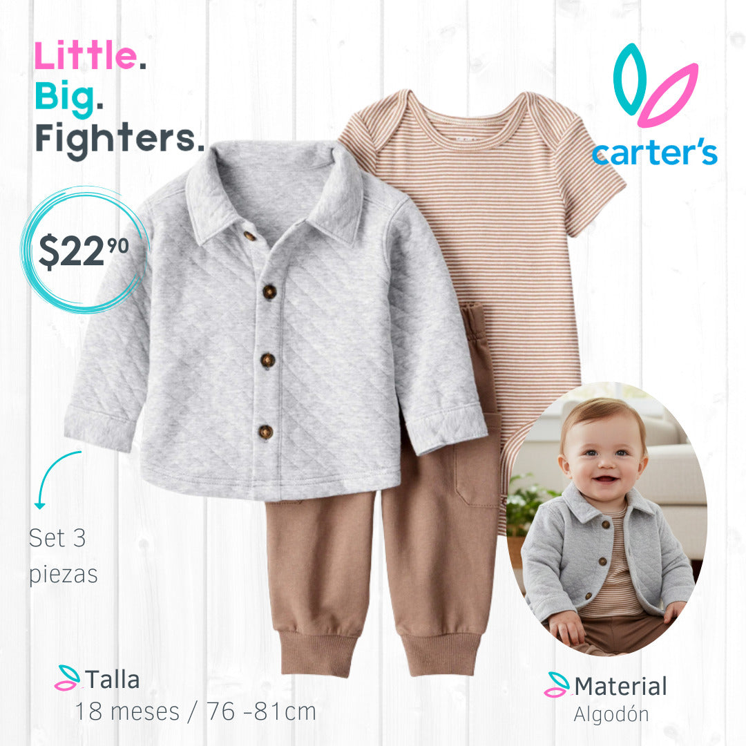 Set 3 piezas Carters / 18 meses