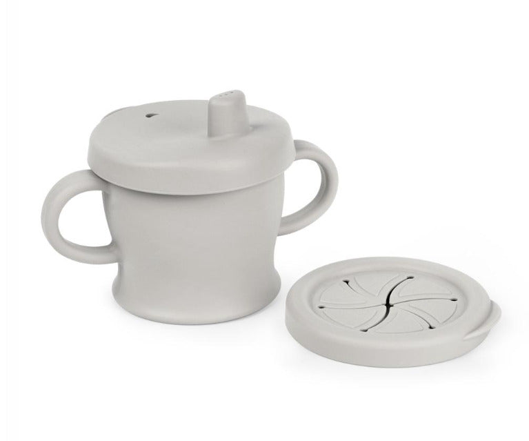 Vaso sip-n-snack de silicón