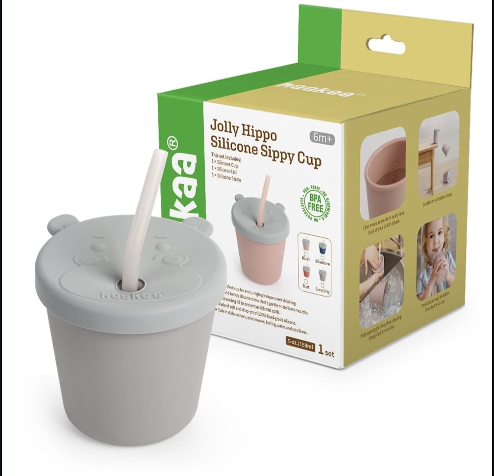 Vaso de silicón con sorbete Jolly Hippo