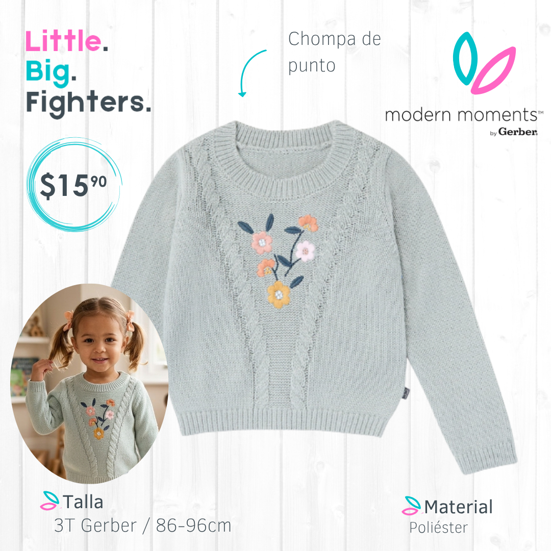 Chompa Punto Gerber - Modern Moments / 3T