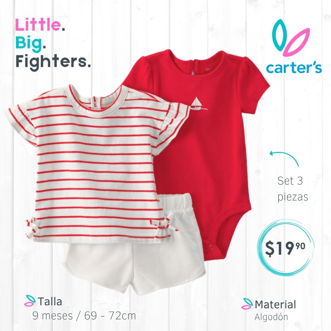 Set 3 piezas Carter's / 9 meses