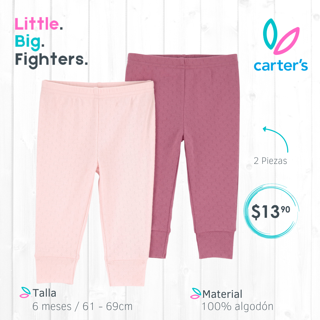 Set 2 pantalones Carter's / 6 meses