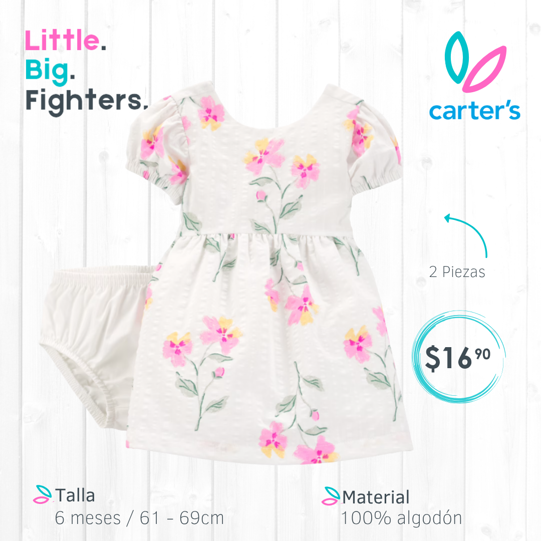 Vestido 2 piezas Carter's / 6 meses